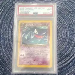 Pokemon Dark Haunter Neo Destiny Uncommon 1st Edition Regular PSA 9 #36 - Image 3
