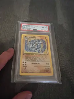 Pokemon 1999 TCG Base set Machamp 1st edition Holo Rare PSA 6!! - Image 1