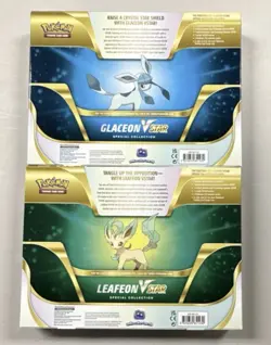 Pokemon TCG Glaceon & Leafeon VSTAR Special Collection Set Of 2 - CASE FRESH - Image 2