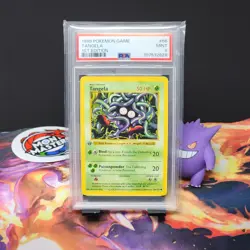 1999 Pokemon 1st Edition Shadowless Tangela #66 PSA 9 - Image 1