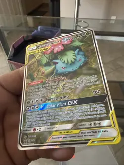 Pokemon TCG Venusaur & Snivy GX SM229 Alternative Art Tag Team Promo Nm - Image 2