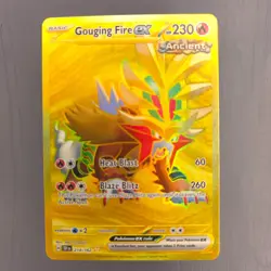 Pokemon TCG Gouging Fire ex 214/162 Sv05: Temporal Forces Holo NM/M Pack Pulled - Image 1