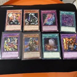 Yu-Gi-Oh! 8 Card Lot Secret Rares Korean XYZ Iron Knight Flame Swordsman Holos - Image 1