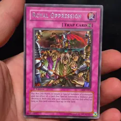 Yu-Gi-Oh! Royal Oppression LOD-091 1st Edition Legacy of Darkness Trap - Image 1