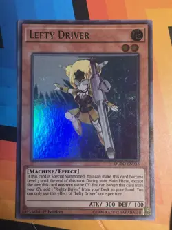 LEFTY-DRIVER ULTRA RARE NM DUPO-EN033 YUGIOH! - Image 1