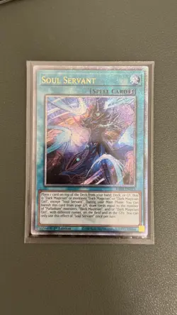 YUGIOH SOUL SERVANT QUARTER CENTURY SECRET RARE NEAR MINT RA03-EN271 - Image 1