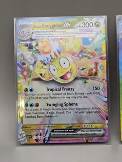 2024 Pokemon SV Surging Sparks SSP EN Alolan Exeggutor Ex #242/191 2 CARD LOT - Image 2
