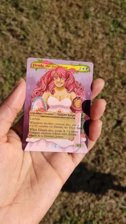 MTG Altered Art Hand Painted Card: Elenda, The Dusk Rose - Image 2