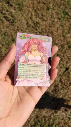 MTG Altered Art Hand Painted Card: Elenda, The Dusk Rose - Image 3
