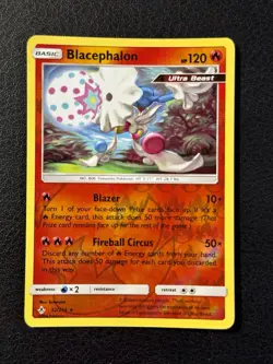 Pokemon TCG SM Unbroken Bonds 32/214 Blacephalon Reverse Holo Rare Card - Image 1