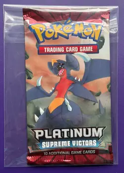 Pokemon 2009 Platinum Supreme Victors Booster Pack 10 Cards Garchomp EXCELLENT - Image 1