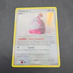 Pokemon Card Happiny 14/17 POP Series 8 Promo Cosmos HOLO Vintage 2008 - Image 1