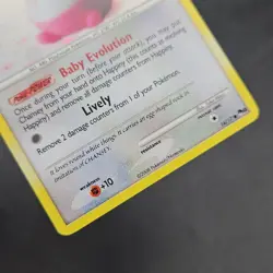 Pokemon Card Happiny 14/17 POP Series 8 Promo Cosmos HOLO Vintage 2008 - Image 3