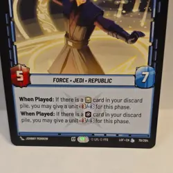 Star Wars Unlimited Anakin Skywalker Legendary Champion of Mortis Card70/264 LOF - Image 2