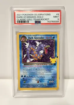 2021 Pokemon Celebrations Lot of 2 PSA 9 MINT Cards: Blastoise & Dark Gyarados - Image 3
