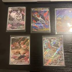 Pokemon Card Lot 5 English IR Mega Nm rotom spearow houndstone latias - Image 1