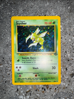 Pokemon TCG Cards Scyther 10/64 Jungle Holo Rare - Image 4