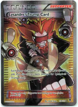 Lysandre's Trump Card (118 Full Art) Ultra Rare XY - Phantom Forces PHF Supporte - Image 1