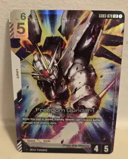 Freedom Gundam GD03-070 Gundam Card Game NM - Image 1