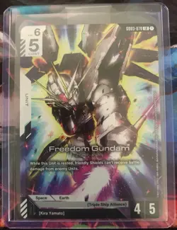 Gundam Card Game - Freedom Gundam GD03-070 LR English Holofoil - Image 1