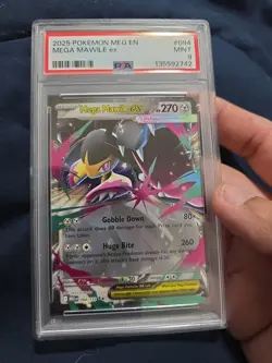 2025 Pokemon Mega Mawile EX #094 PSA 9 Mint – Mega Evolution EX Card - Image 2