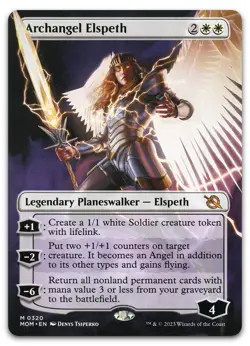 Archangel Elspeth (Borderless) #320 (NM) March of the Machine MOM Magic MTG - Image 1