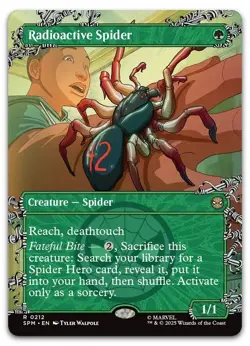 Radioactive Spider (Borderless) #212 (NM) Spider-Man SPM Magic MTG - Image 1