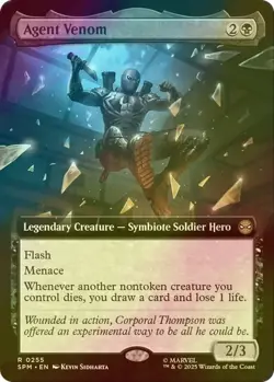 Agent Venom (Extended Art) Foil Marvel's Spider-Man #255 NM - Image 1