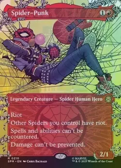 MTG Marvel's Spiderman Spider-Punk R (0210) (Borderless) FOIL - Image 1