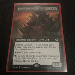 Asmodeus the Archfiend extended art Adventures in the Forgotten Realms MTG - Image 1