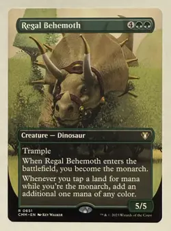 Regal Behemoth Borderless - Commander Masters MTG - Image 1
