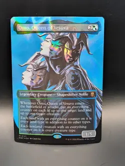 MTG - Omo, Queen of Vesuva - RIPPLE FOIL BORDERLESS - Leg Creature - M3C #141 - Image 1