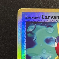 Team Aqua's Carvanha 25/95 Reverse Holo Team Magma vs Team AQUA Pokemon ErrorU - Image 2