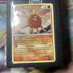 Solrock Reverse Holo Rare Triumphant Pokemon Card 9/102 - Image 3