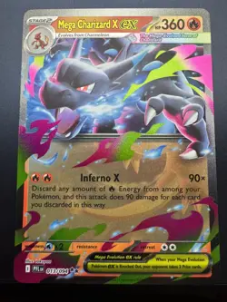Mega Charizard X EX 013/094 - Phantasmal Flames (PFL) Pokemon Card NM - Image 1