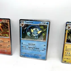 Pokemon Prismatic Jolteon Flareon Vaporeon SVP 167 168 169 Promo Set - Image 4