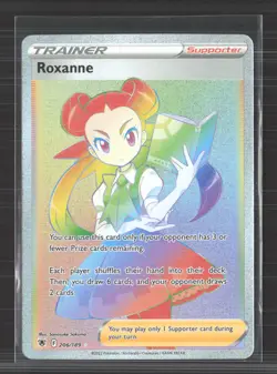 Pokemon Astral Radiance Roxanne (Secret) rare rainbow #206 - Image 1