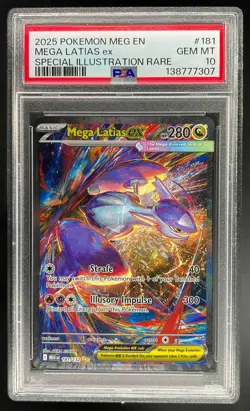 2025 Pokemon Mega Evolution Latias ex SIR PSA 10 Gem Mint #181/132 - Image 1
