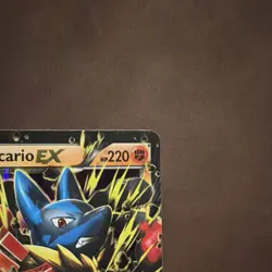 Pokemon TCG M Lucario EX 55/111 XY Furious Fists Full Art Ultra Rare Holo 220HP - Image 2
