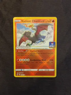 Pokemon Crown Zenith 20/159 Radiant Charizard GYM Stamp PROMO Asian Exclusive - Image 1