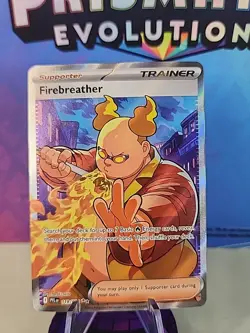 Pokemon TCG Phantasmal Flames Firebreather 119/094 Full Art NM English - Image 1