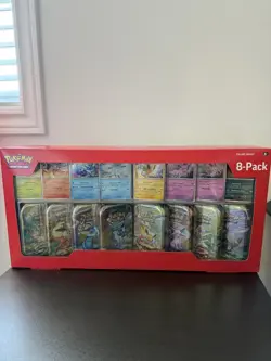 Pokemon TCG: Costco Prismatic Evolutions 8-pack Mini Tins - Image 1