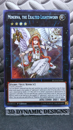 | Yugioh Minerva, the Exalted Lightsworn BLLR-EN044 1st Secret Rare VLP 🔥 | - Image 1