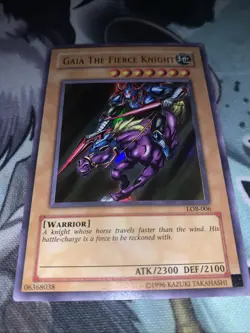 Gaia The Fierce Knight LOB-006 The Legend of Blue Eyes White Dragon Unlimited - Image 1