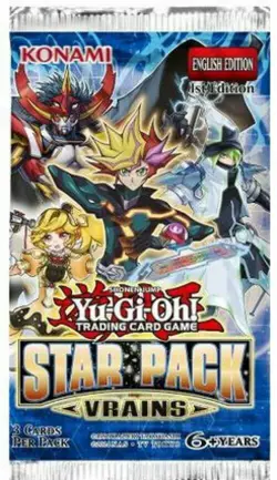 Yu-Gi-Oh! - Star Pack VRAINS booster pack - 1'st Ed. FACTORY SEALED - (3 c) - Image 1