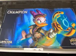 Lorcana Whispers In The Well Champion Playmat Daisy Duck Store championship NEW - Image 1