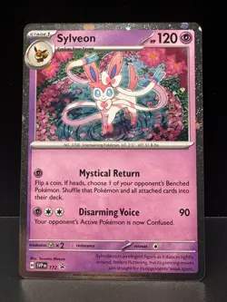 Sylveon SVP 172- Scarlet & Violet Black Star Promo Cosmos Holo Pokemon Card TCG - Image 1
