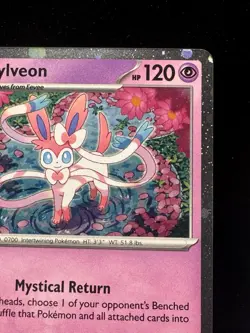 Sylveon SVP 172- Scarlet & Violet Black Star Promo Cosmos Holo Pokemon Card TCG - Image 3