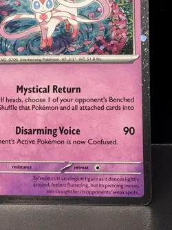 Sylveon SVP 172- Scarlet & Violet Black Star Promo Cosmos Holo Pokemon Card TCG - Image 4