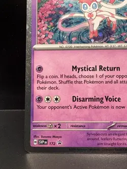 Sylveon SVP 172- Scarlet & Violet Black Star Promo Cosmos Holo Pokemon Card TCG - Image 5